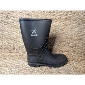 Kamik Big Kids Stomp Rain Boots Black Size 6 Outdoor Camping